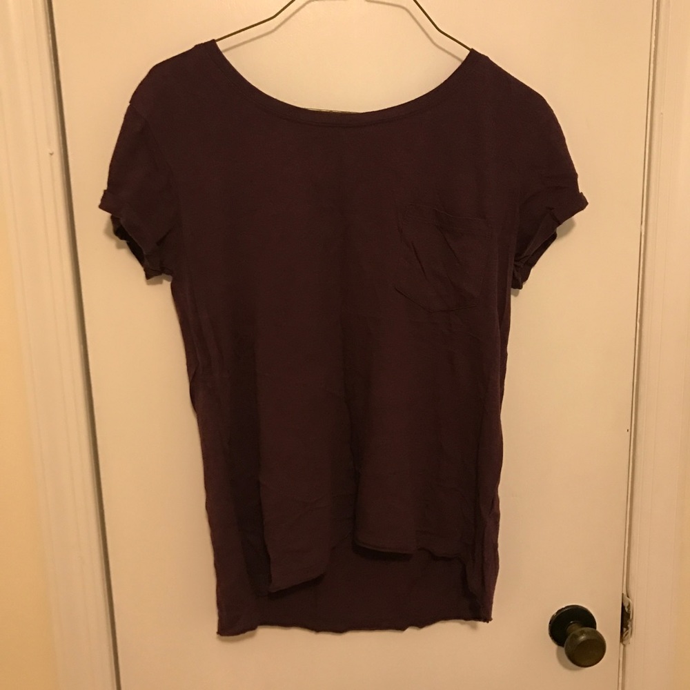 Maroon pocket tshirt